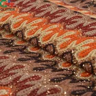 knitted mesh glitter PU leather for lady handbags