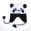 Unique custom design panda beanie cap knitting animal hat