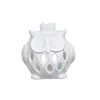 ceramic white handmade wholesale novelty owl tealight candle holder