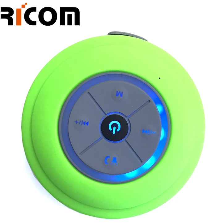 New design LED sucker bluetooth shower speaker, waterproof bluetooth speaker with LED light - ANKUX.COM