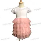 wholesale new design 5 layers baby girls tutu dress toddler with cotton with chiffon kids princess puffy tutu dress