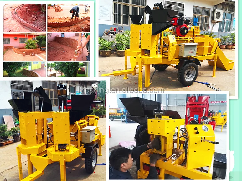 Compressed Earth Brick Block Making Machine M7MI Interlocking Clay ...