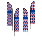 Promotional advertising sale feather flag complete with pole set and cross base