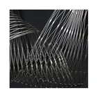 Hand woven zoo mesh with diamond hole s for decoration