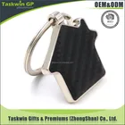 Manufacturers custom house shape metal key chain keyring