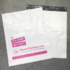 Wholesale good looking christmas snowflake paper fan crafts poly mailer plastic bag clothes shipping with high quality