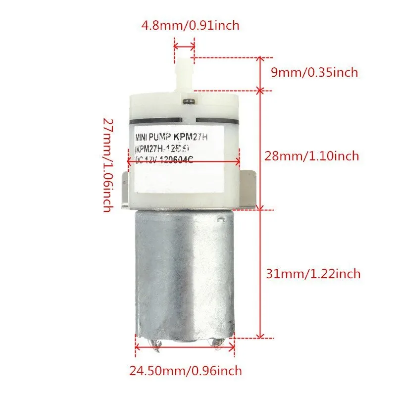 2016 New Arrival DC 5V-12V Mini Small Motor Mute Aquarium Fish Tank Air Pump DIY