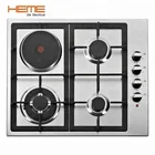 Stainless Steel Electric Cooker Commercial Cooking Equipment 4 Burner Gas And Electric Cooker Hob PGER6041S-A1CI