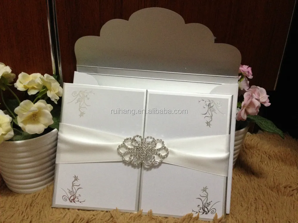 hardover gatefold hotstamp craft lourious wedding invitation