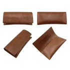 2019 luxury custom double leather handmade eyeglass sunglasses bag spectacles bag
