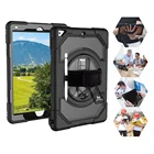 New 360 Rotation Stand Hand Strap Tablet Cover Case With Pencil Holder For iPad 9.7 inch 2017 2018