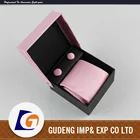 2016 Wholesale men's design polyester tie cufflink gift set