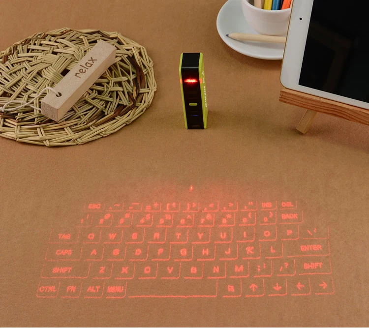 Neue modell Multimedia Tragbare Mini laser projektion tastatur für telefon und laptop