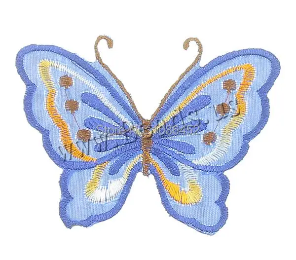 Free shipping!!!Iron on Patches,Beautiful Jewelry, Cloth, Butterfly, mixed colors, 86x65x1mm, 10Sets/Lot, 9PCs/Set, Sold By Lot
