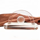 Hot Sell Great 3D Laser Engraving Crystal Trophies And Plaques Glass Medal Trophy Award Ball