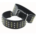 High quality Italian leather pet collars For Large Dog