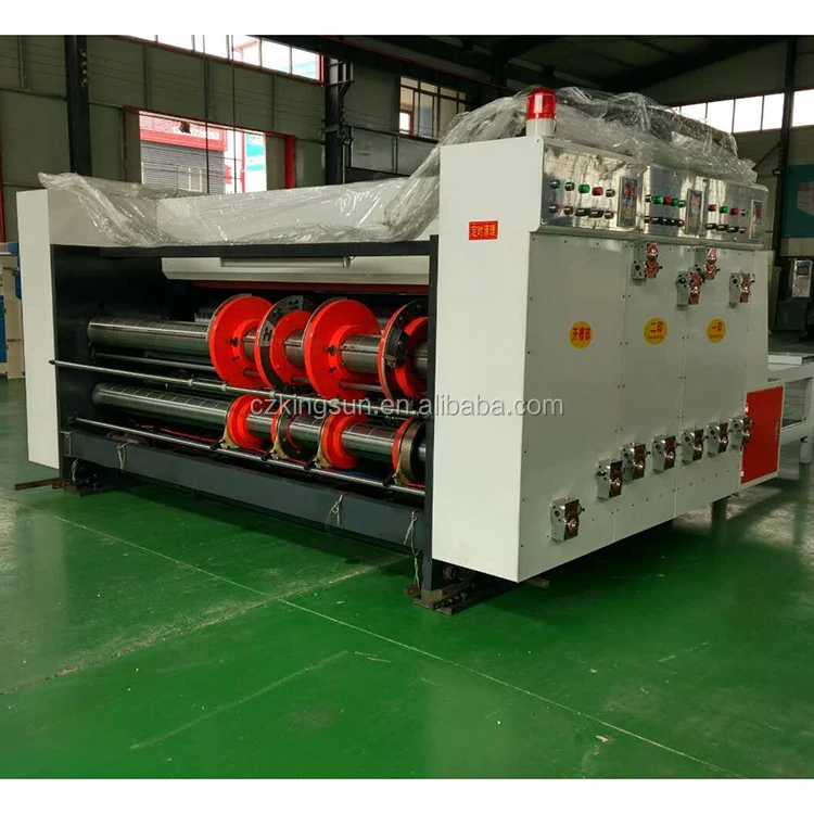 chain feeder flexo printing rotary slotter machine for carton