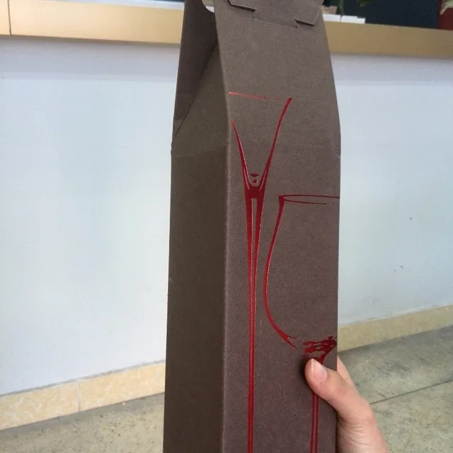 offset printing corrugated carton box christmas wine gift tube
