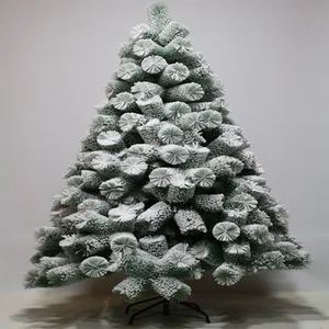 pine needle tree christmas snow tree for outdoor decoration