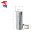 Adjustable steel swivel joint for ceiling light