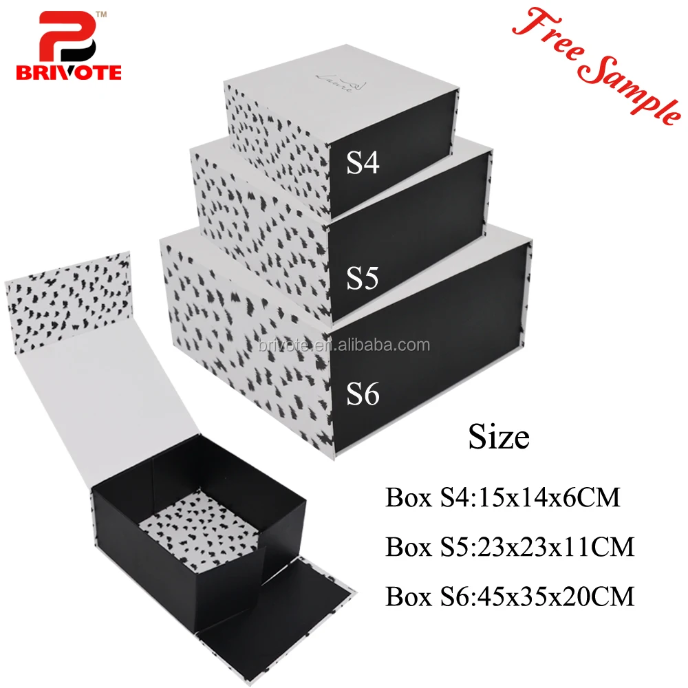 custom clothing paper magnetic flat folding gift packaging box
