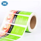 Roll adhesive vinyl sticker custom glossy or matte laminated vinyl label printing for bottle of shower gel