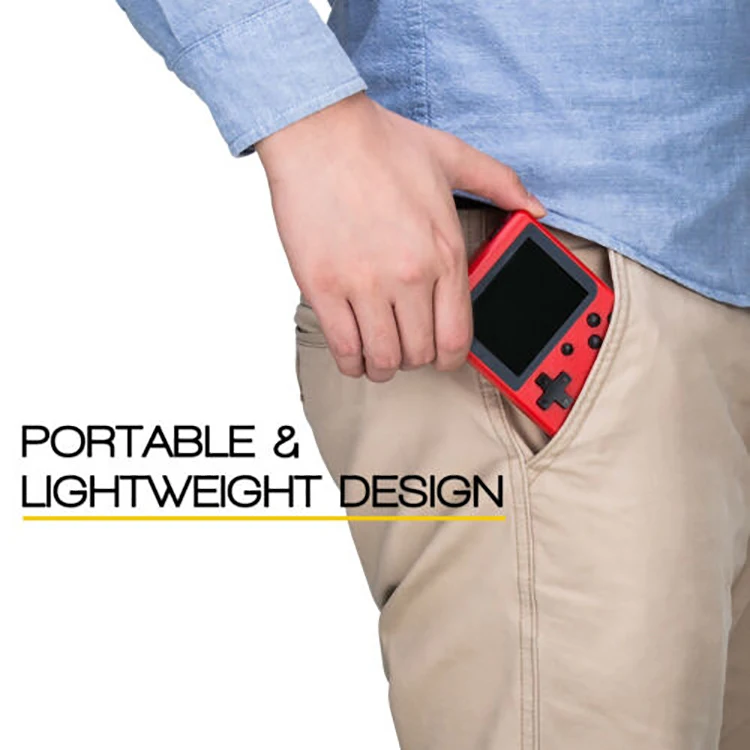 Mothca 400 Classic Retro Games 2.8 Inch 8 Bit Handheld Game Machine Portable Mini Video Game Console