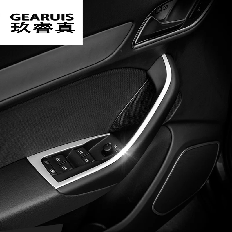 Car-styling-Car-Windows-lift-switch-button-stainless-steel-sticker-door-cover-trim-interior-decoration-for