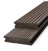 outdoor wood plastic deck floor covering for grooved deck board