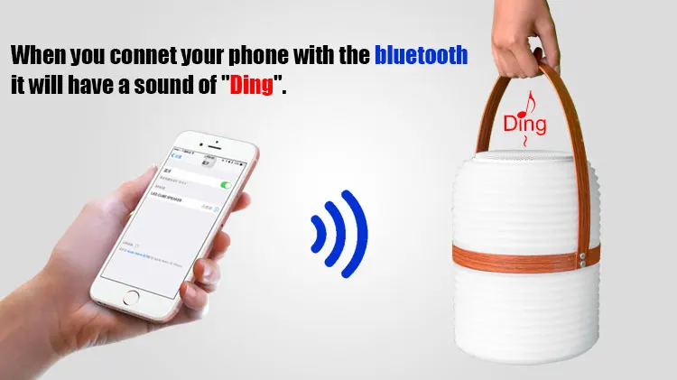 Hot Sale Led Light Bluetooth Speaker with Hand Portable with Remote - ANKUX.COM