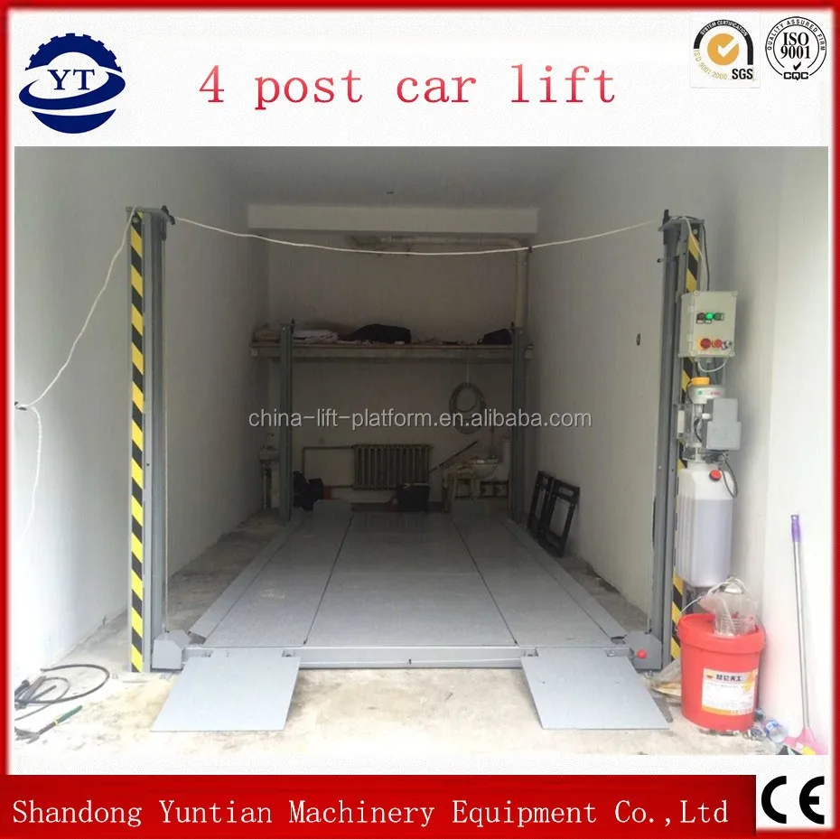 double parking hydraulic mini car lift platform price