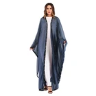 2019 new muslim women loose long sleeve cardigan robe abaya islamic maxi dress