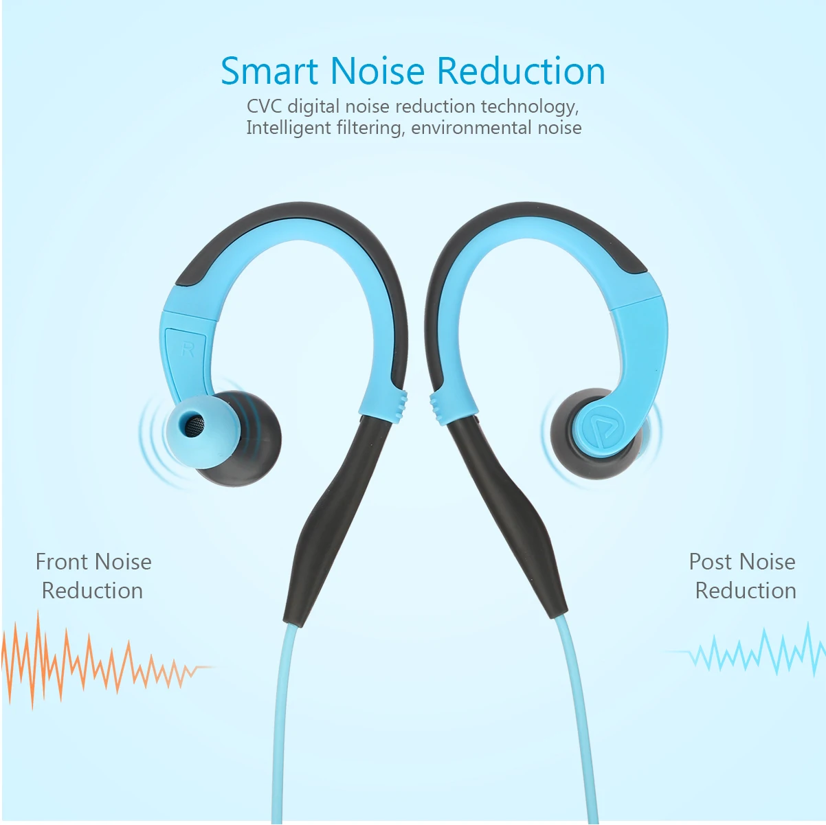 Pisen Ear-hook Sports Earphones Noise Cancelling R100 - ANKUX.COM