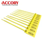 Security Seals - Pull Up Type. Adjustable Length Plastic Seals 9.8 inch in Polypropylene