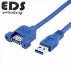 Stock High Speed USB 3.0 Panel Mount Type A Male to Type A Female Cable
