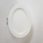 Hot sale food grade white unbreakable whosale melamine restaurant oval plate