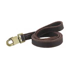 Pet Products Decorative Genuine Leather Training Short Dog Leash Luxury