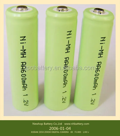 Low Cost Ni Mh Aa 500mah 1 2v Rechargeable Battery For Solar Lights