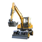 China 0.3cbm bucket wheel excavator, mini farm wheel excavator for sale
