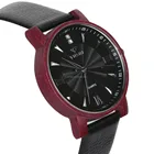 2018 wholesale genuine leather quartz women wooden watch with custom logo