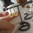 Jewelry Hoop Hoop Drop Earring Turkish Retro 14k Gold 925 Silver Jewelry Coin 6 Star Hoop Drop Earring