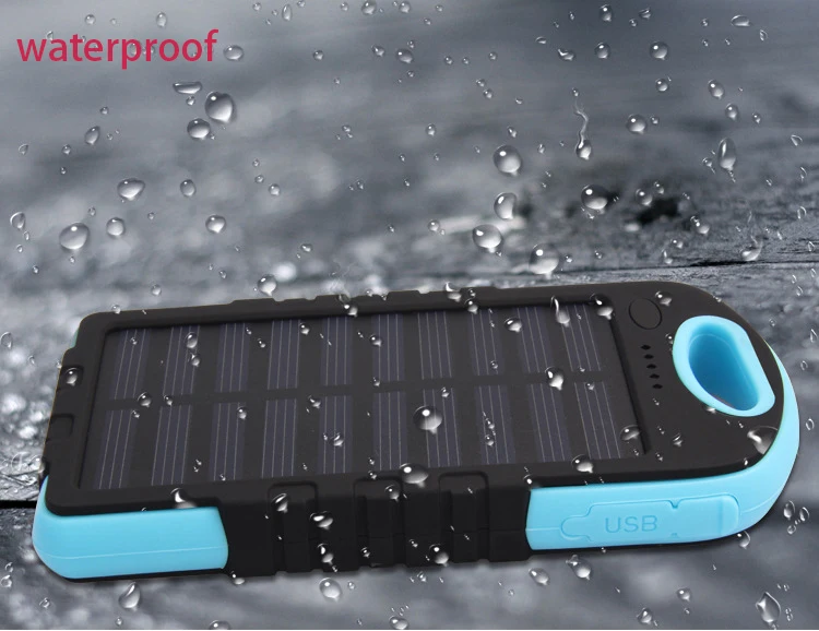 Waterproof solar power bank 60000mah solar portable charger for iphone 7 charger - ANKUX.COM
