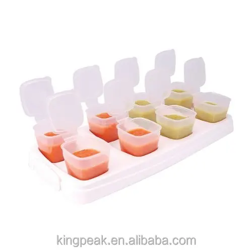 2020 Best Baby Weaning Food Freezing Cubes Tray Pots/ Freezer Storage