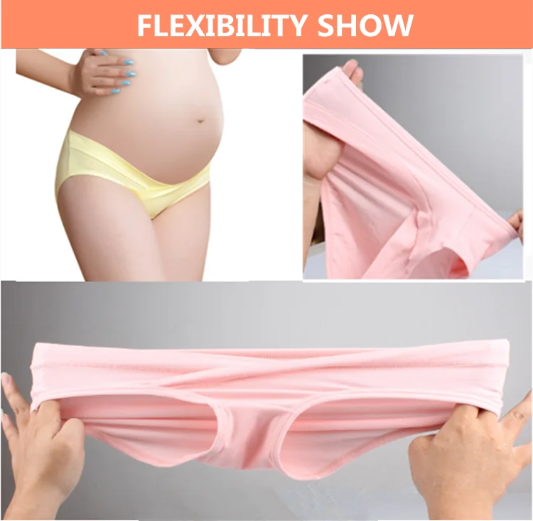 Amazon hot sale free size elastic maternity panties pregnancy underwear underpants with customized logo