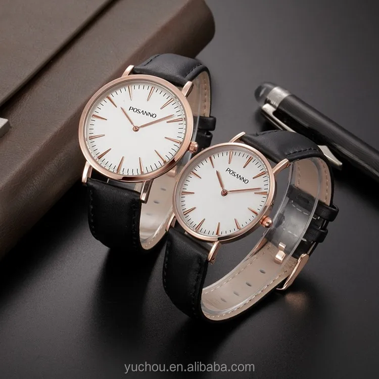 luxury high quality quartz couple watch gift set for valentine