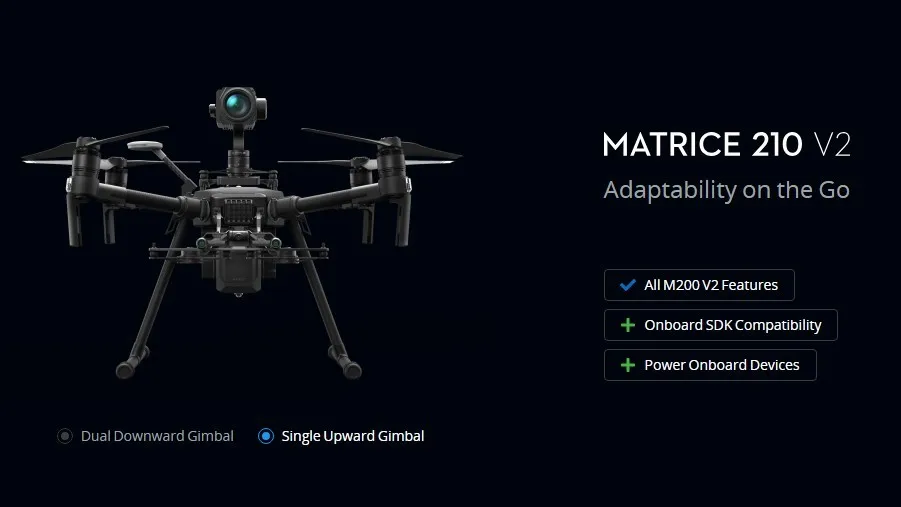 dji m210 rtk v2 enterprise drone fpv camera max payload 1.