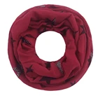 Custom 100% viscose star printed infinity scarf