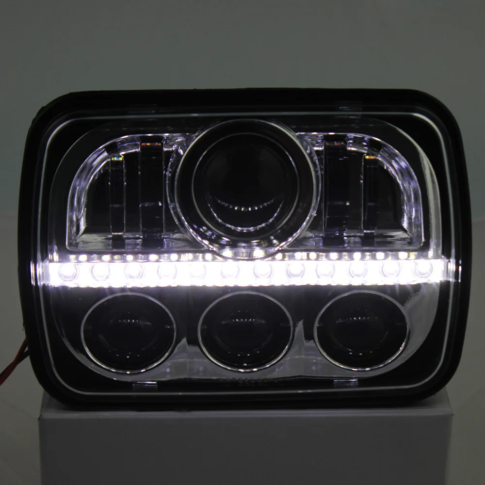 FADUIES 80W 5''x7'' 7''x 6'' Led Headlights with DRL For Jeep Wrangler YJ Cherokee XJ H6054 H5054 H6054LL 69822 6052 6053 (9)