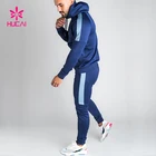 Wholesale Gym Sportswear Fleece Tech Mens Plain Striped Tracksuit