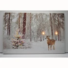 Digital Corporate Gift Hanging Wood Lighted LED Canvas Paint Wall Art